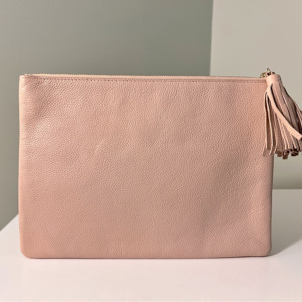 Kate Spade ♠️ Blush Pink Leather Pouch/Clutch - Picture 2 of 7
